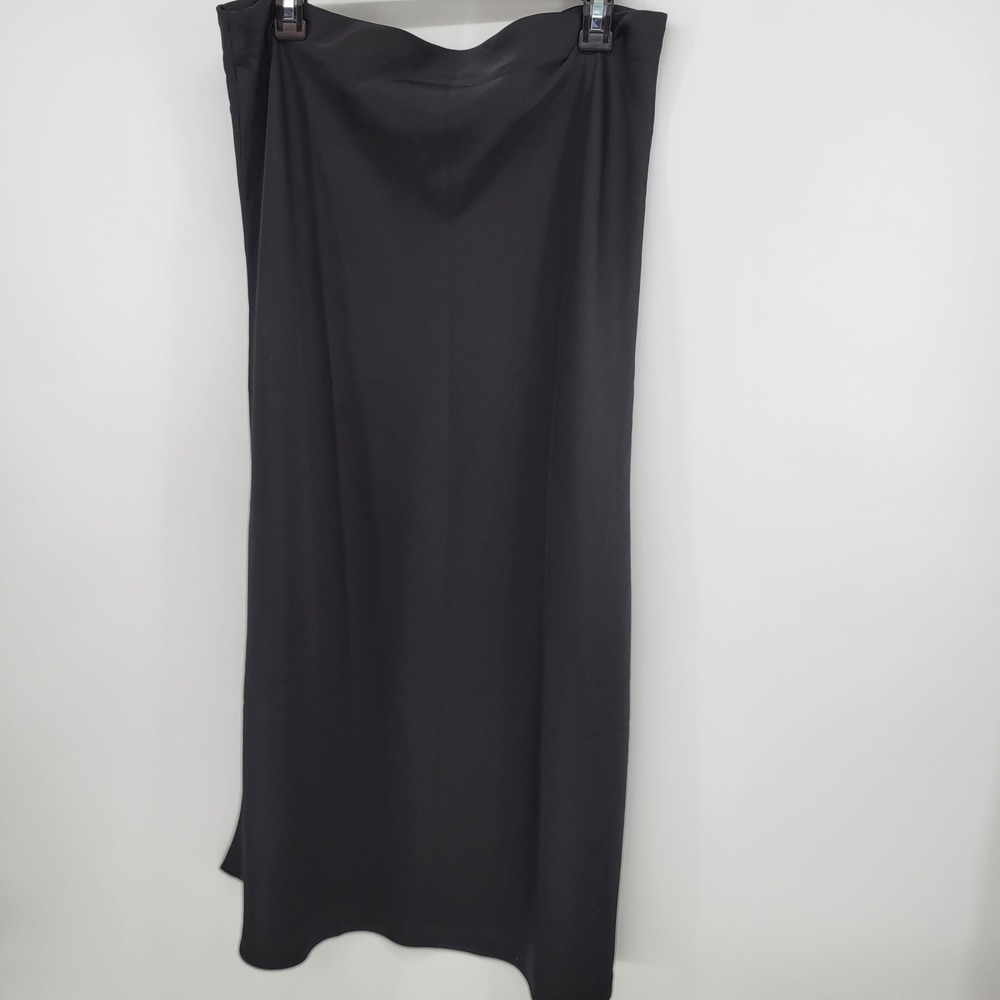NEW Express Women's Black Satin Maxi Skirt Size Large Cocktail Party Office Work - Picture 5 of 8